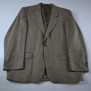 Hardwick 44R Tan Gold Brown Slub‎ Soft Tweed Mens Blazer Suit Jacket Sport Coat